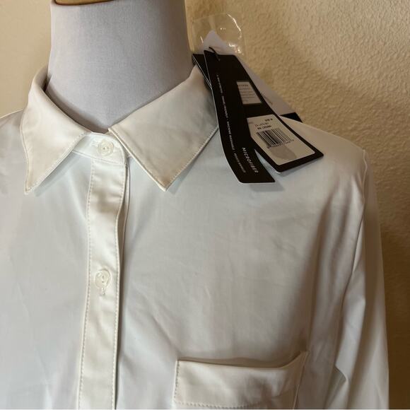 Lysse white Schiffer Button Down long sleeve shirt NEW M - Picture 4 of 11